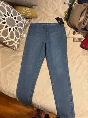 Comfort Stretch Pull-On Jeggings — Medium Blue
